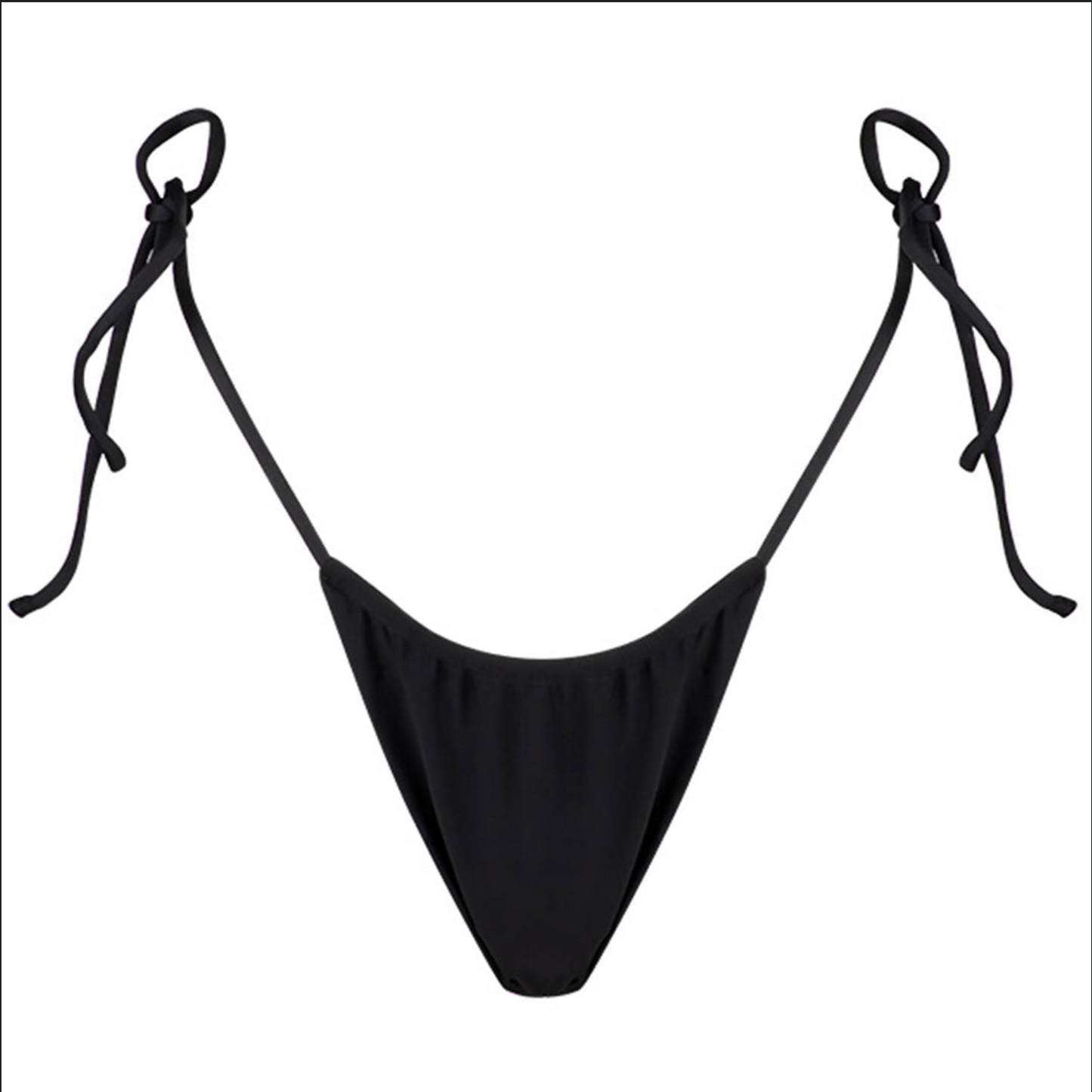 Black String Bikini Bottom